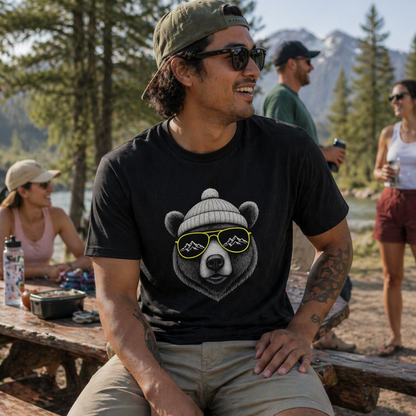 WUTA Black Bear Short Sleeve T-Shirt